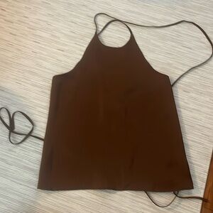 LVIR Brown Halter Top